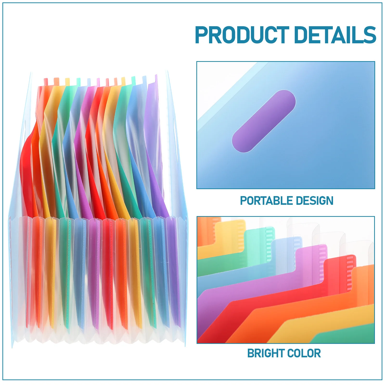 Accordion File Folder Paper Expandable Desktop Document Organizer Standing File Holder Receipts Organizer Expandable Folder