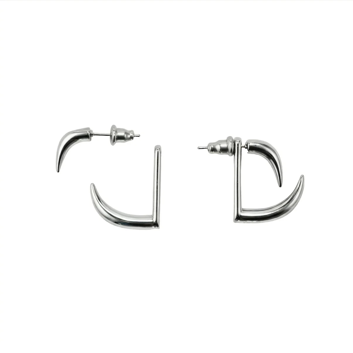 Titanium Steel Retro Dark Cold Wind Devil Fangs Earrings Unisex Niche Hip-hop Cool Trendy Ear Jewelry