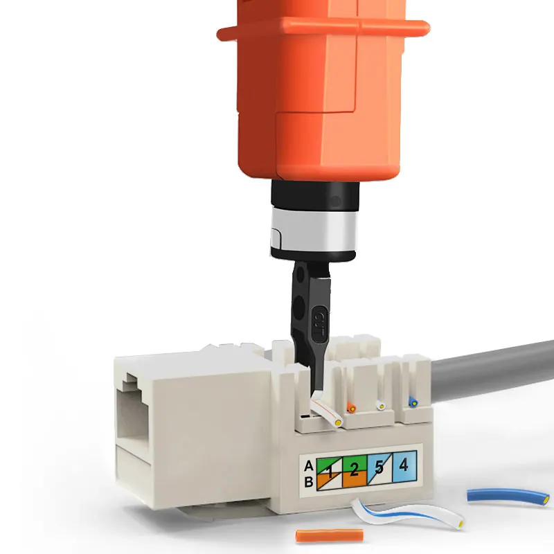 OMAY– Economical 110 Wire Cutter Amplifier Module, Network Double Head Tool, Voice Phone Module Alloy Steel Patch Panel
