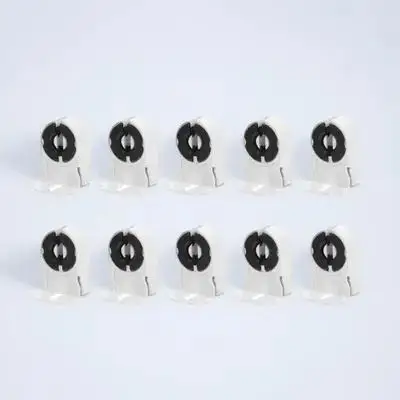 

10pcs Fluorescent Light Holder Socket Base Led Tube Clip Lamp Parts Lighting Accessories Tombstone Lampholder