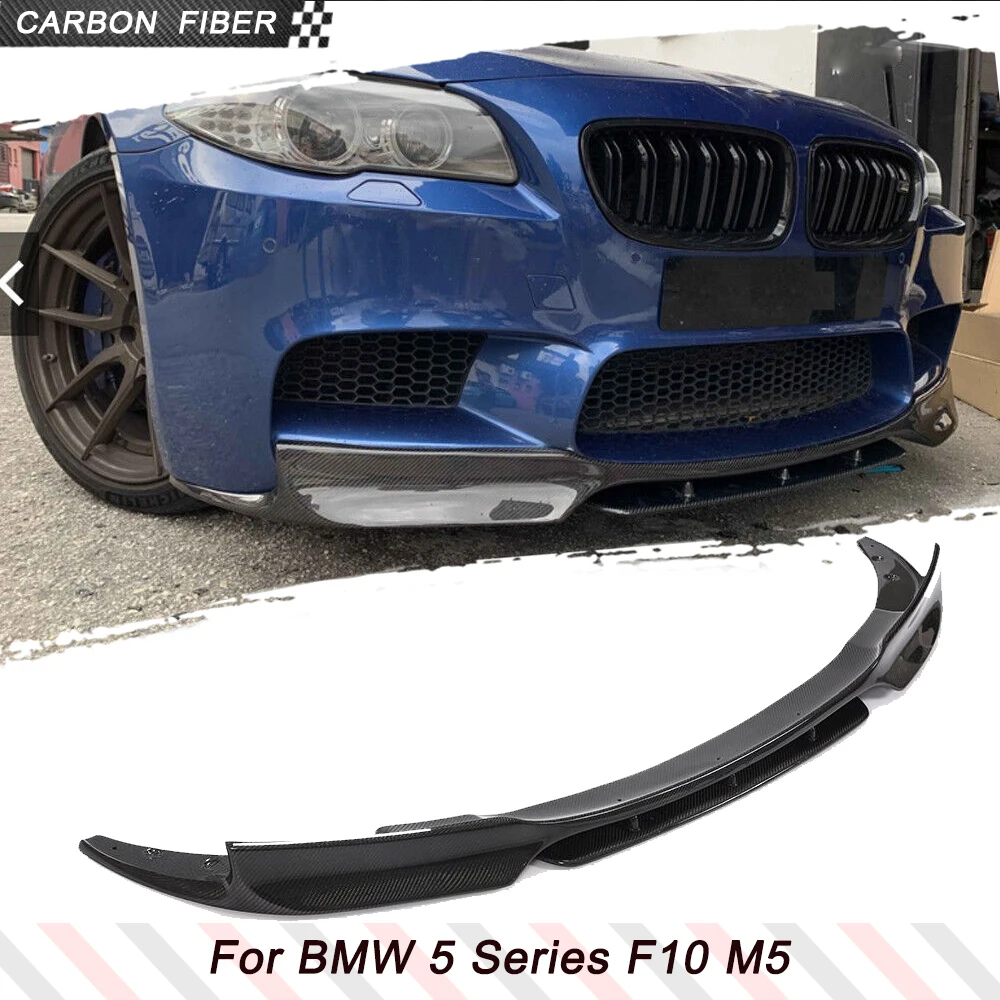 

Carbon Fiber Car Front Bumper Lip Spoiler For BMW 5 Series F10 M5 2012 - 2016 Car Front Bumper Lip Splitters Spoiler Guard
