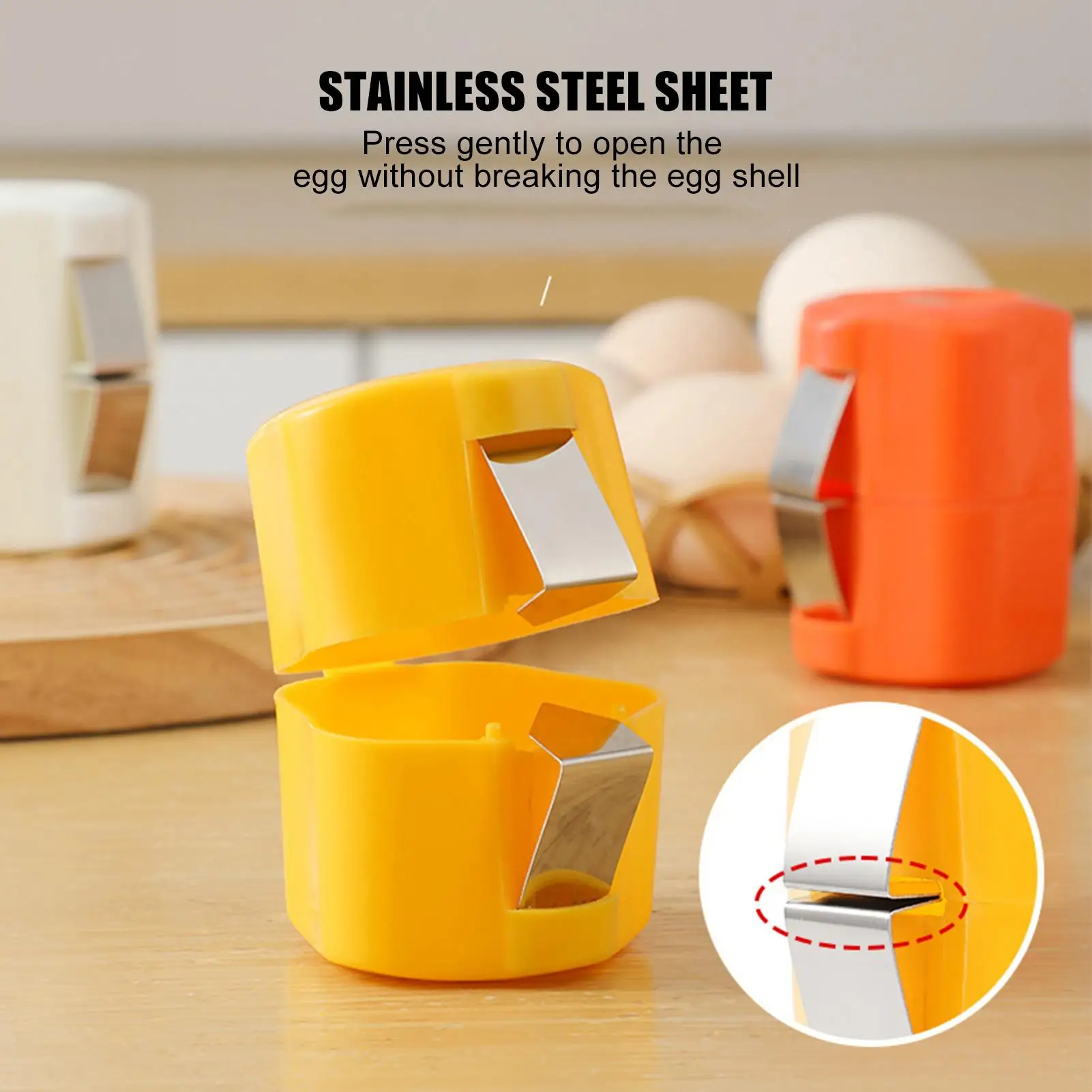 Creative Egg Shell Opener Egg Shell Separator Not Dirty Hands Egg Cracker Egg Topper Shell Cutter Tool Kitchen Accessories