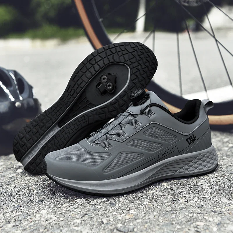 

Mountain Bicycle Shoes for Men and Women, Flat Rubber Sole, Racing Biking Footwear, Cycling Cleats, Road Bike Sneakers