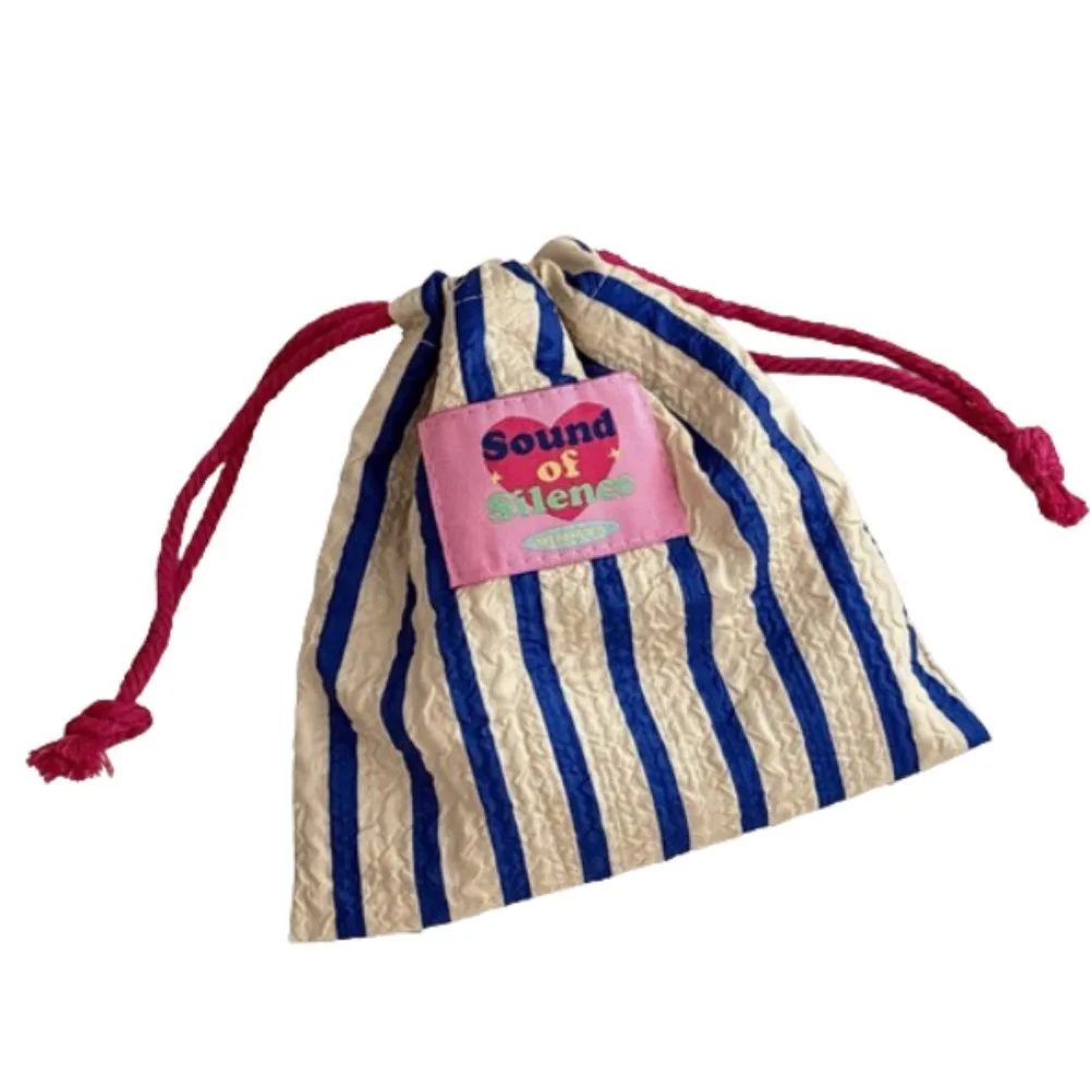 

Drawstring Cute String Bags Hand-Held Portable Cartoon Makeup Bag Reusable Practical Drawstring Storage Bag Travel Essentials