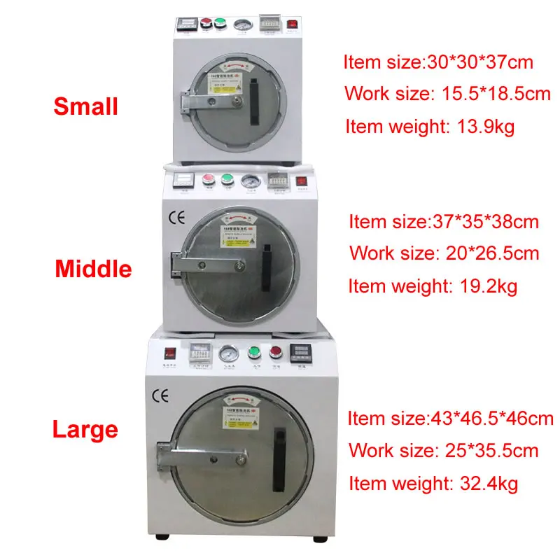 Vacuum Lamination Machine LCD OCA Autoclave Bubble Remove Remover Machine For Samsung iPhone Phone LCD Screen Repair Refurbish