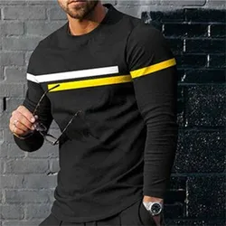 3D Digital Printing T-shirt Street Trend Long Sleeved T-shirt Large Men's Long Sleeved Casual Sports Men's Clothing