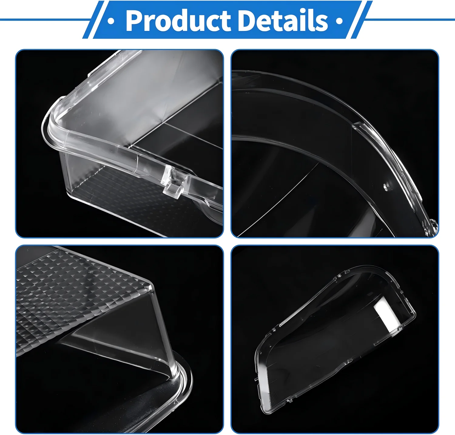 Car Headlight Lens Cover for Volvo XC90 2004-2013, Front Transparent Lampshade Headlamp Cover Headlight Shell Cover Lens