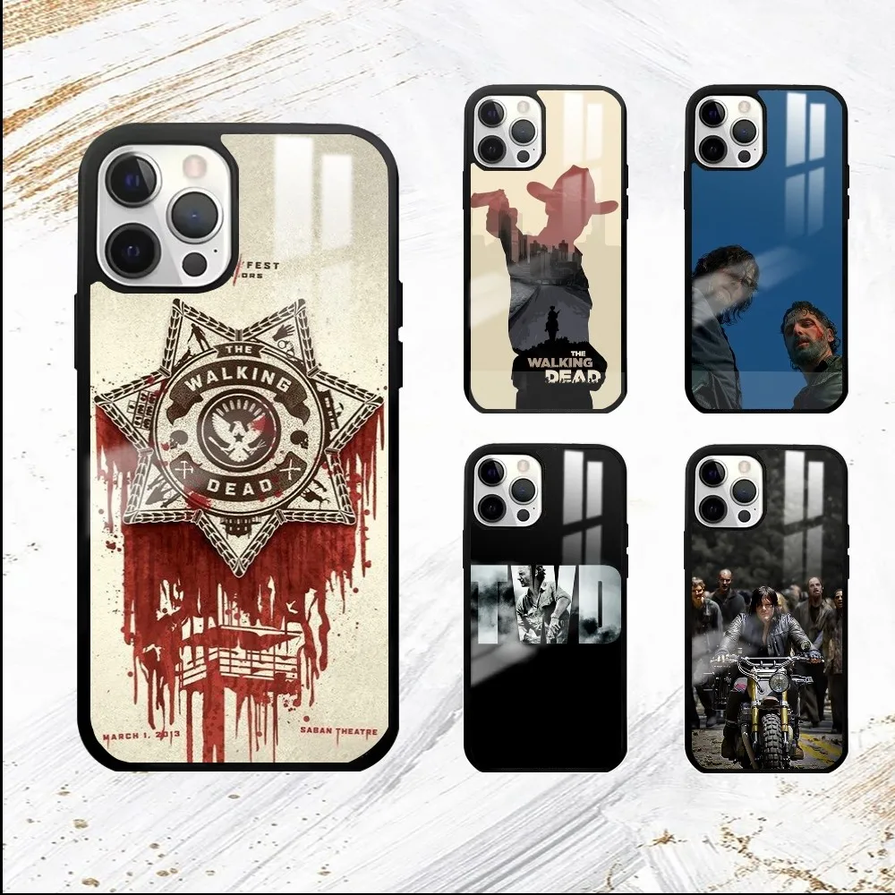 The W-Walking D-Dead Phone Case For iPhone 16 15 14 13 12 11 Pro Max Plus Mini PC Mirror Fashion  phone case