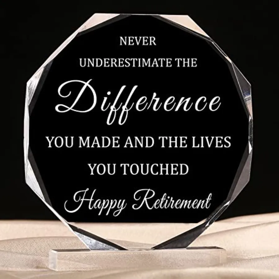 

Happy Retirement Gifts for Men Women Never Understand The Difference You Made Keepsake and Retirement Plaque Inspirational Gift