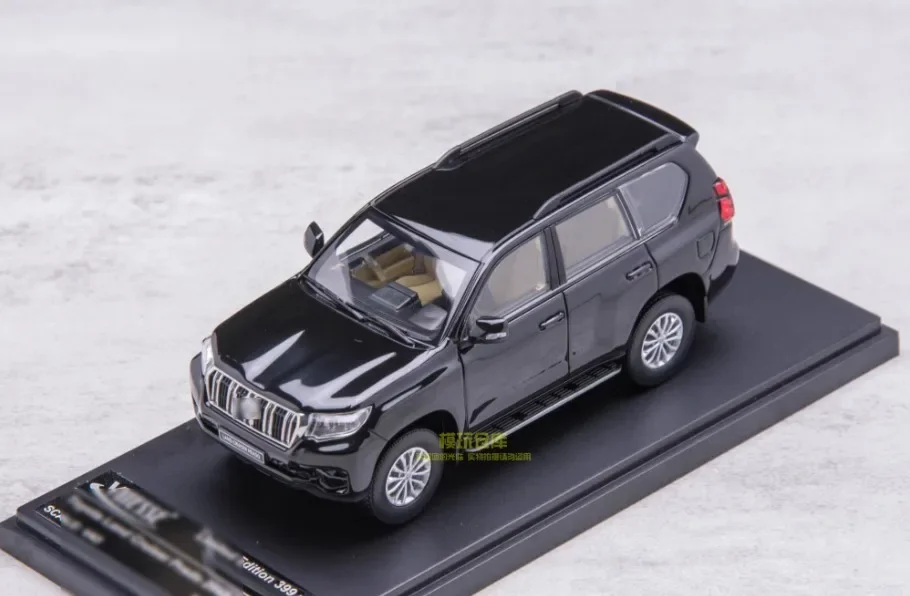 Sunstar Vitesse 1/43 Para Land Cruiser Prado 2018, Modelo de Carro em Liga Fundida, Preto/Branco/Prata, Simulação para Coleção e Exibição
