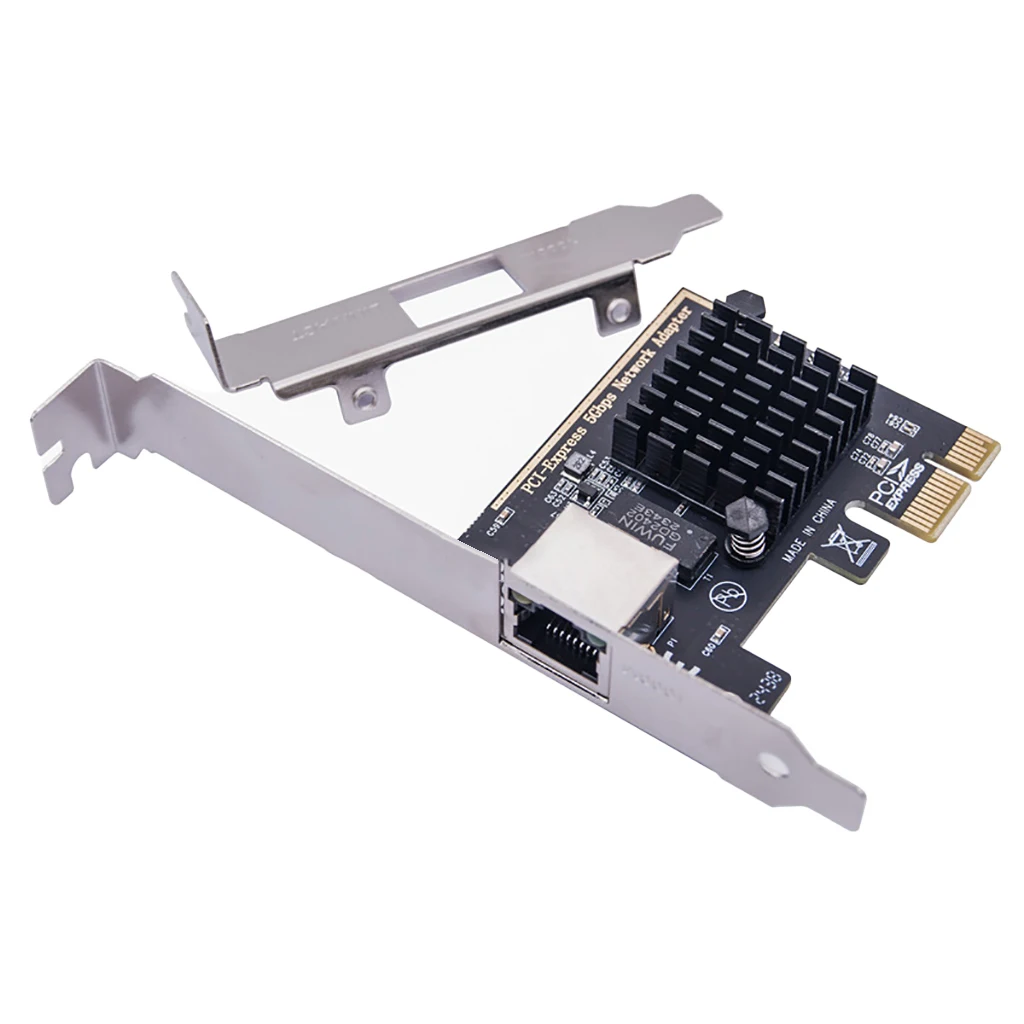 

Сетевая карта XT-XINTE 5G PCIe RT8126 Чип Gigabit Ethernet PCI-Express X1 к RJ45 PCI-E Поддержка Wake On LAN 5000 Мбит/с для ПК