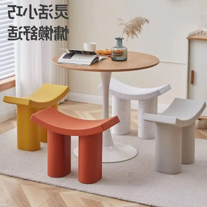 

Dining Stool Furniture Changing Shoe Stool Nordic Decoration Home Makeup Seat Bench Chairs For Kitchen Living Room Low Stools