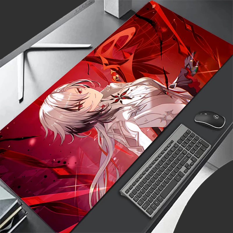 Mousepad Computer Gaming Accessories Keyboard Pad Office G-genshin Impact Arlecchino Rubber Mouse Pad Decoracion Desk Mouse Mat