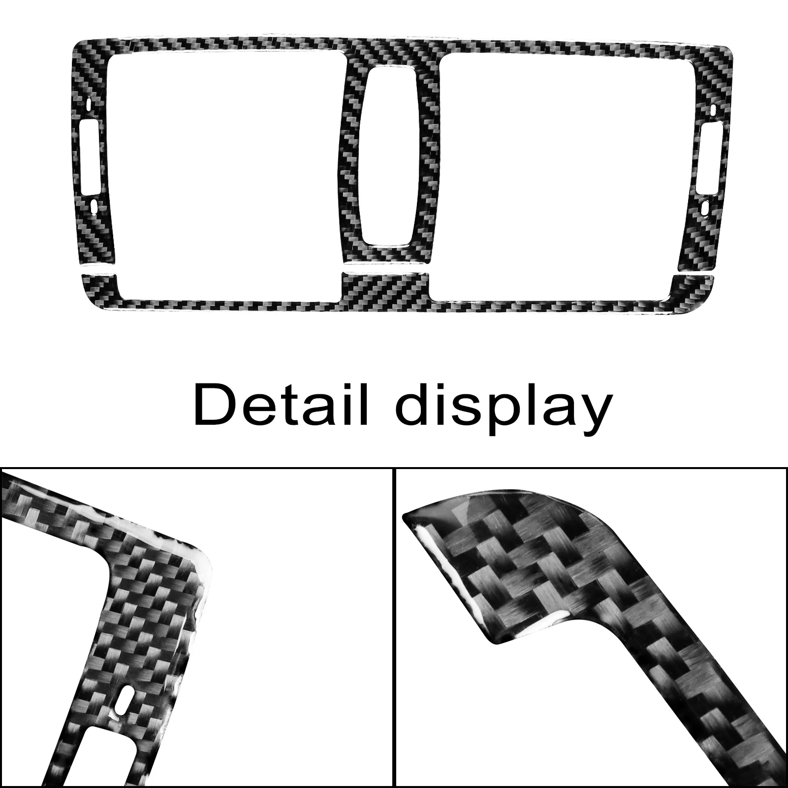 Carbon Fiber Stickers Car Central Air Outlet Trim Car Styling Decoration for BMW 1 Series E81 E82 E87 E88 2008-2013 Accessories - Image 2