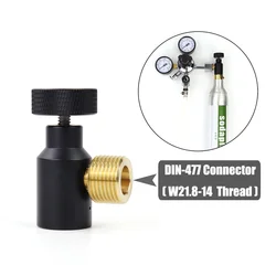 New Model Soda CO2 Refill Adapter Connector Gas Regulator Soda Tank Cylinder Aquarium Homebrew Tr21-4 to W21.8-14