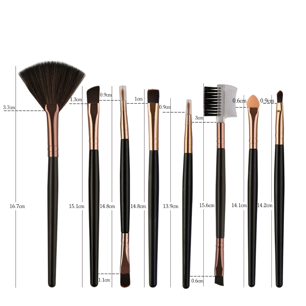 

25Pcs Makeup Brush Set Tools Nylon Bristles Soft Handle Women Daily Use Natural Finish Makeup Brushes for Beginners