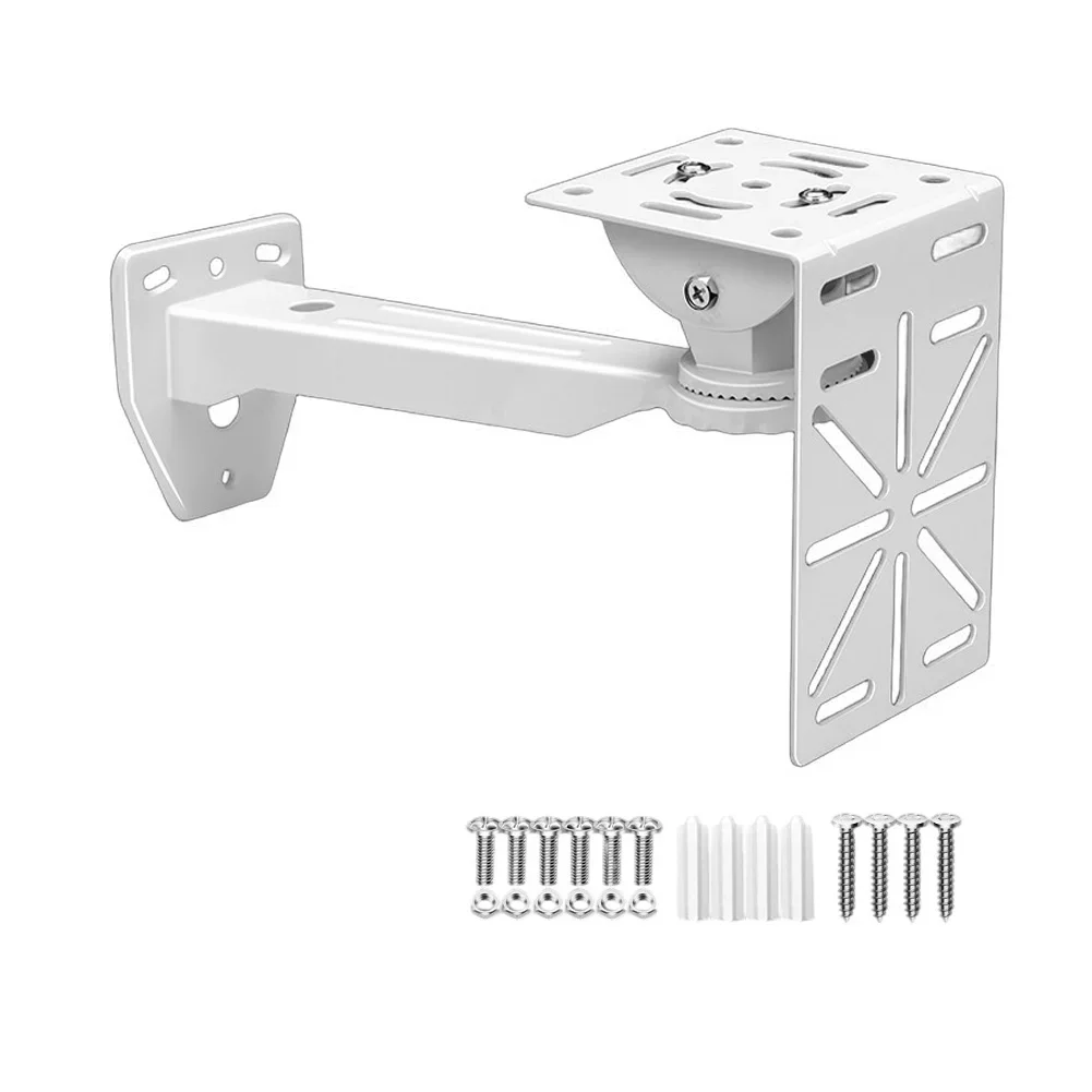 Heavy Duty Stainless Steel Camera Wall Mount for Outdoor Security Systems with Tool Setup on Vertical Structures