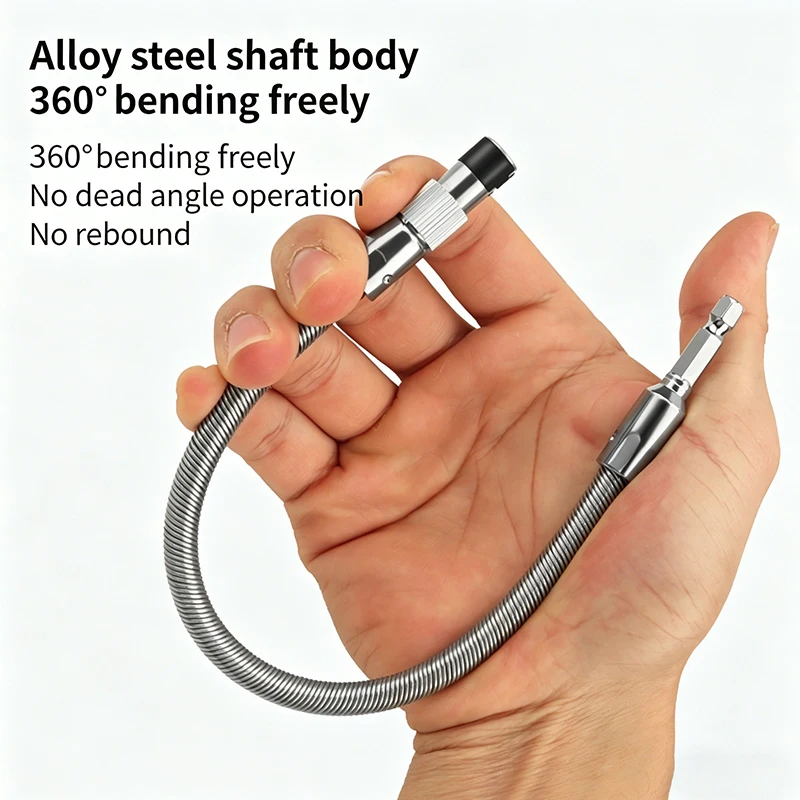 LUXIANZI Universal Metal Flexible Shaft Extension Rod Electric Drill Power Rod Link Extention Screwdriver Bit Holder Power Tool