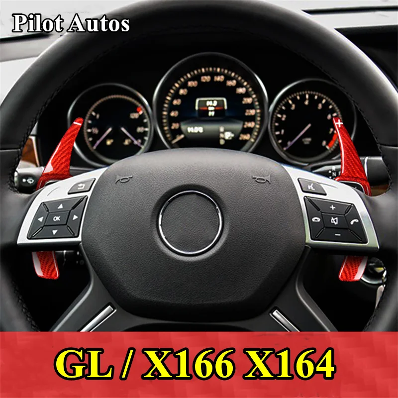 

Genuine Carbon Steering Wheel Shift Paddle Extended Shifter Trim For Mercedes Benz GL X166 X164 2010 2011 2012 2013 2014 2015