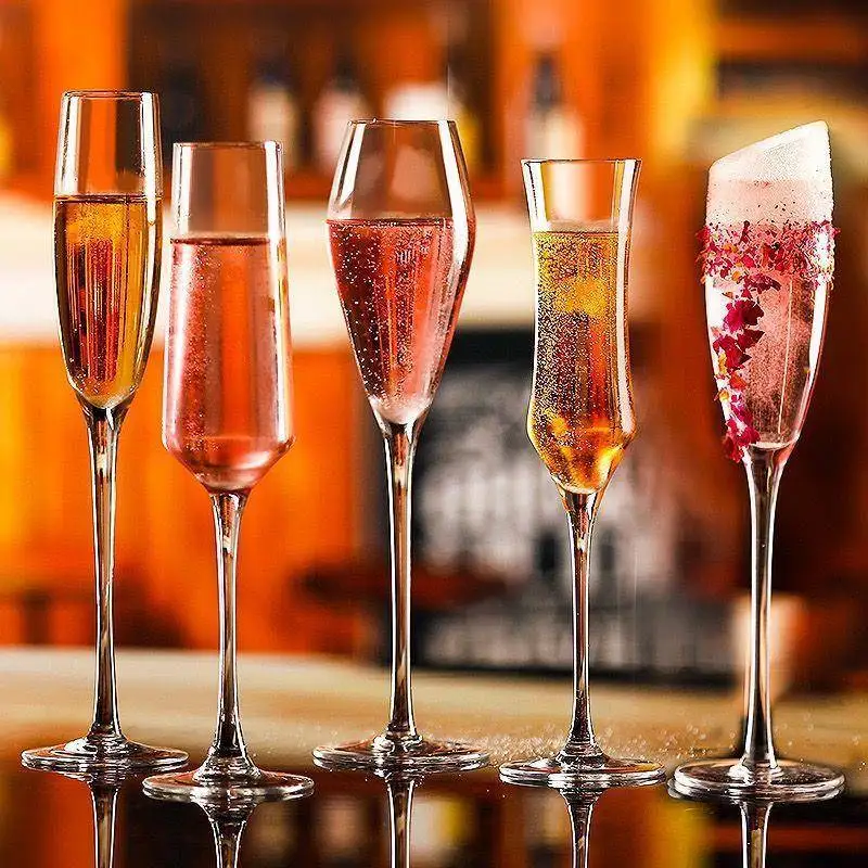 

Crystal Glass Champagne Cup Set Red Wine Glass High Footed Bar Couple European Creative Wine Tools Drinkware Dining Utensils