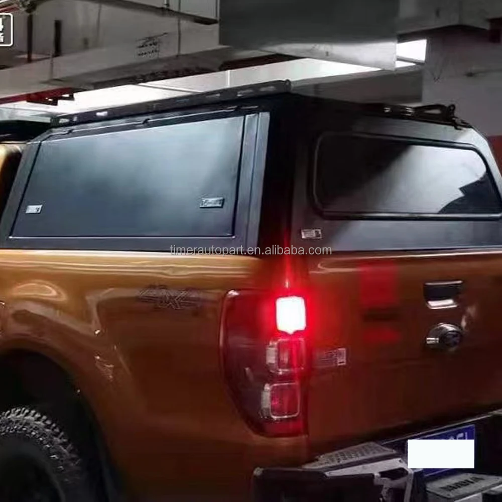 

Aluminium Hard Top Pickup Truck Caps Ford Ranger Ram F150 250 High Tonneau Cargo Cover Canopy Topper With Sliding Windows