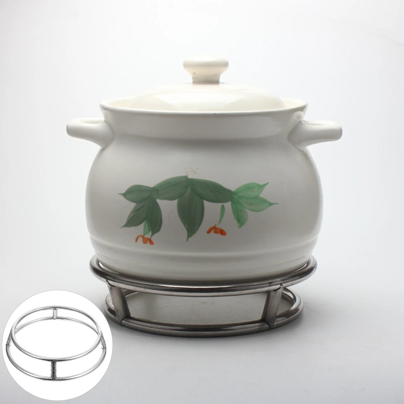 Double-layer Pot Rack Stainless Steel Pot Rack Heat-proof Round Pot Rack Heat-proof Pot Rack Heat-proof Pot Holder