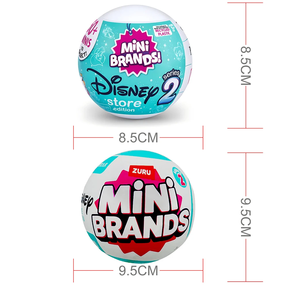 Disney 5-сюрприз Zuru Mini Brands Toys Surprise Zuru Mini Brands Toy Оригинальные миниатюрные игрушки Mystery Anime слепая коробка Симпатичные подарки