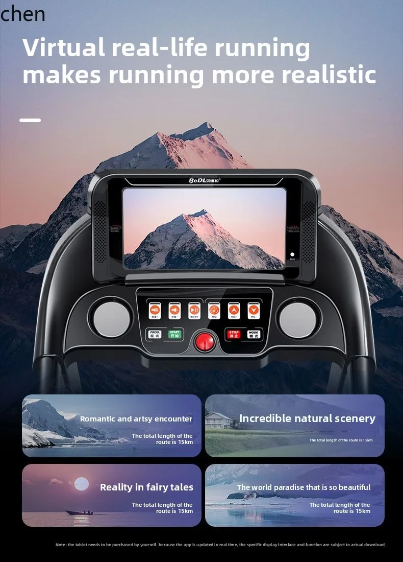 ZML treadmill household small foldable walking machine indoor gym special fitness equipment