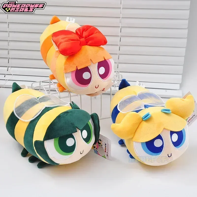 Оригинальный плюшевый брелок Powerpuff для девочек серии «Пчела» 8 см и мягкая игрушка 20 украшение детский рождественский Фото №3