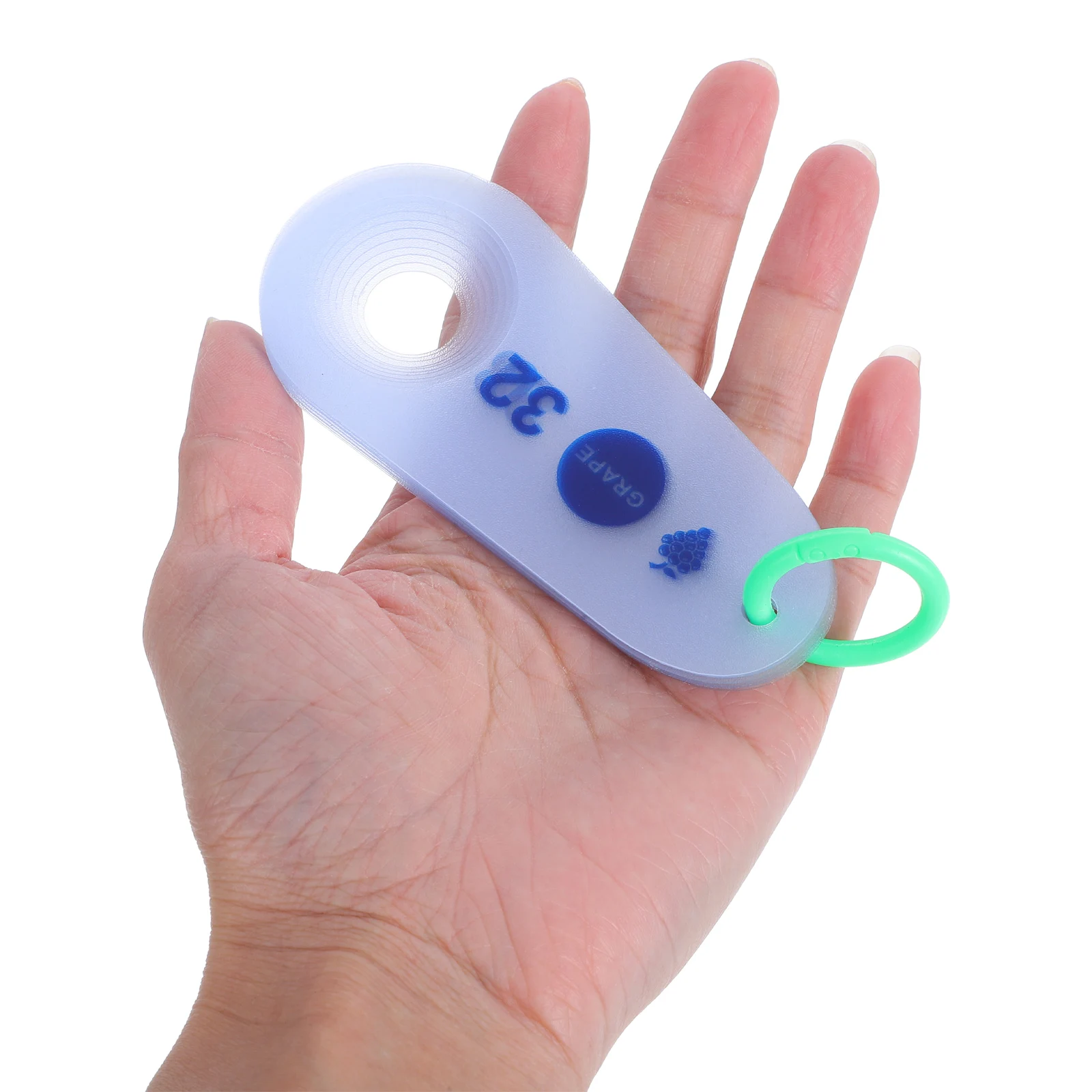 

2pcs Fruit Grading Ruler Grape Size Gauge Plastic Measuring Tool Portable Diameter Measuring Ring For Fresh Fruit