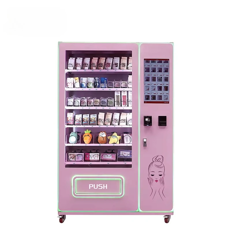 

Customized Touch Screen Women Eyelash Hair Wigs Press on Nails Perfume Make up Product Beauty Cosmetics Vending Machine