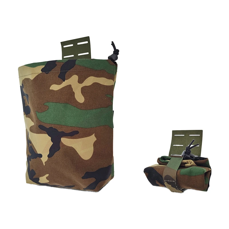 Tactical Raiders KC Roll Up Dump Pouch With Mag Pouch Inside NIR Compliant Green Tiger Camo(051787)