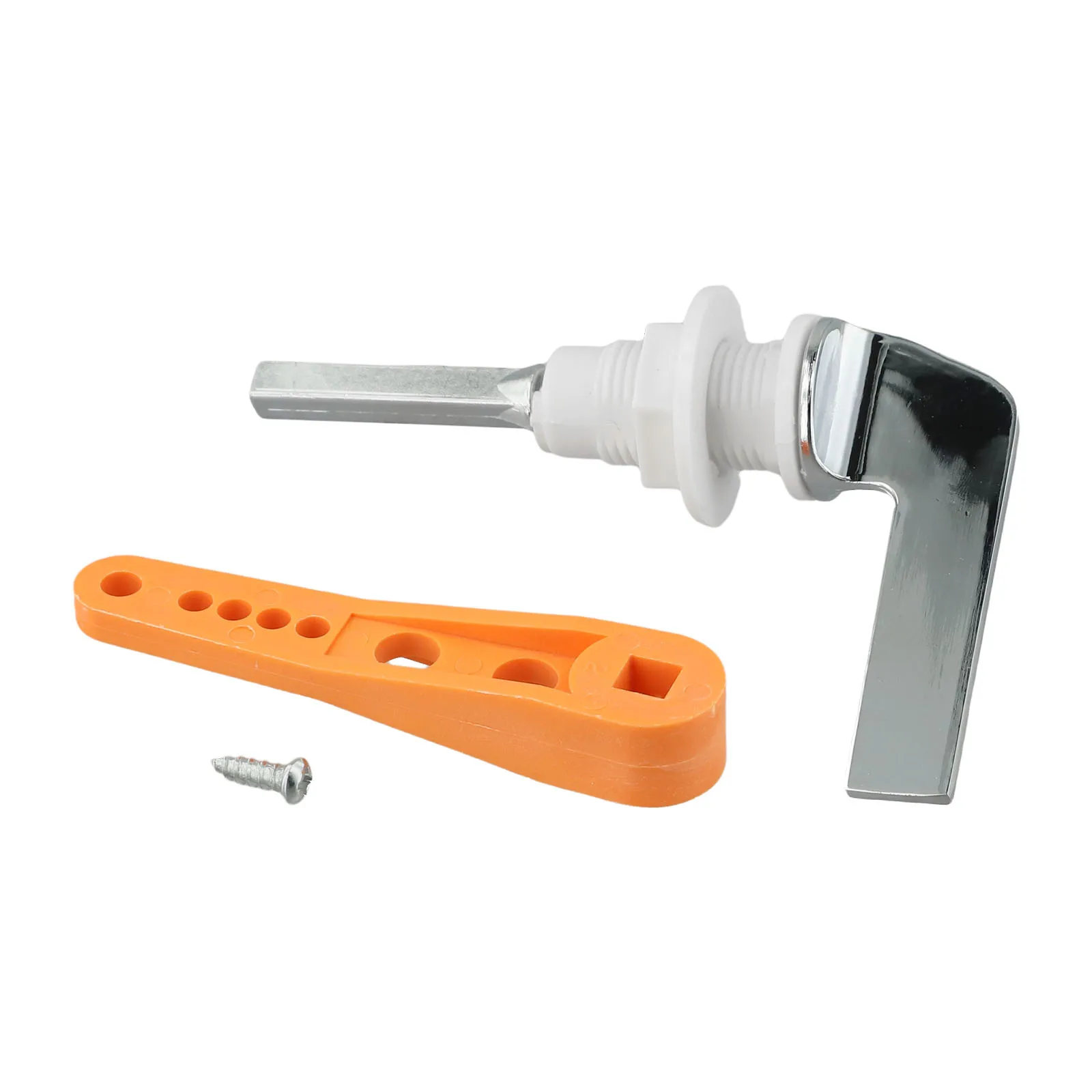 Easy Grip Lever Zinc Alloy Flush Handle Bathroom Improvement Smooth Flushing Action Versatile Compatibility Robust Construction