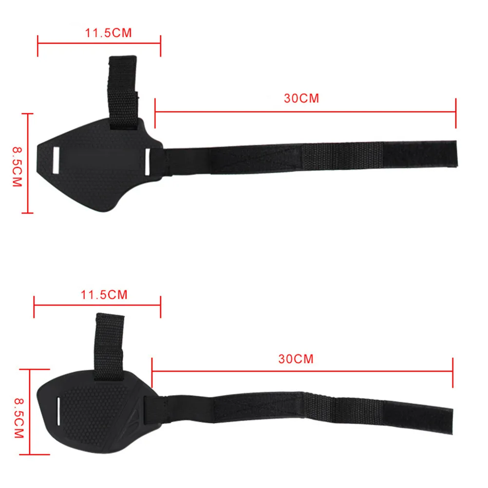 Motorcycle Gear Shifter Protector Tpu Rubber Boot Cover for Footwear Protection Against Scuff Marks Wear and Tear Black White