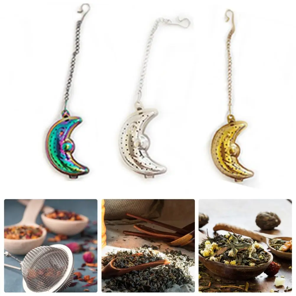 Mini infusor de té con cadena, filtro de acero inoxidable, infusor de especias, colador de hierbas, infusor de te