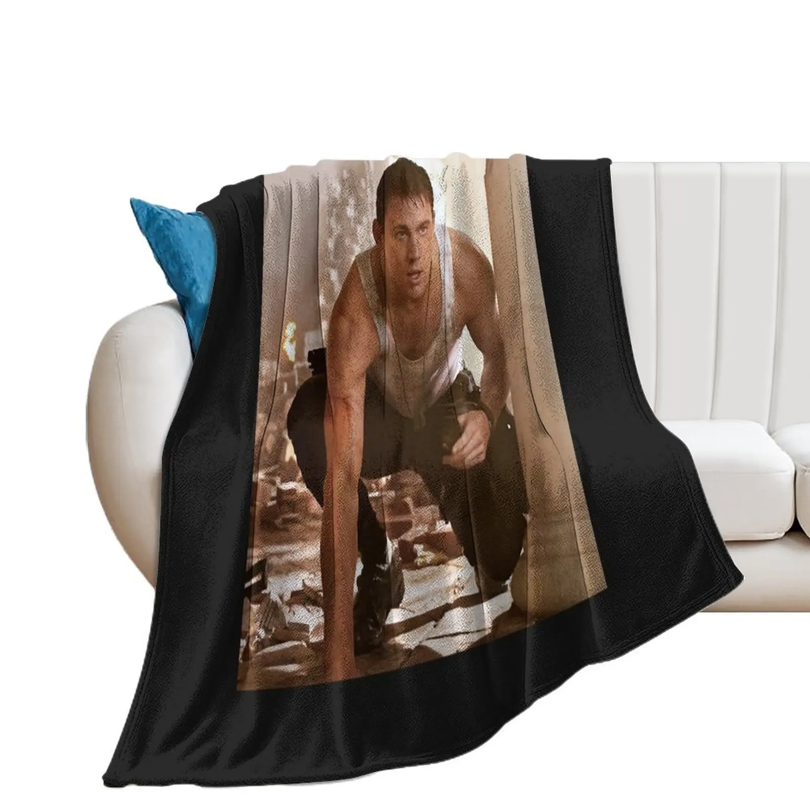 

Channing Tatum Scene Throw Blanket Comforter halloween Decoratives Blankets