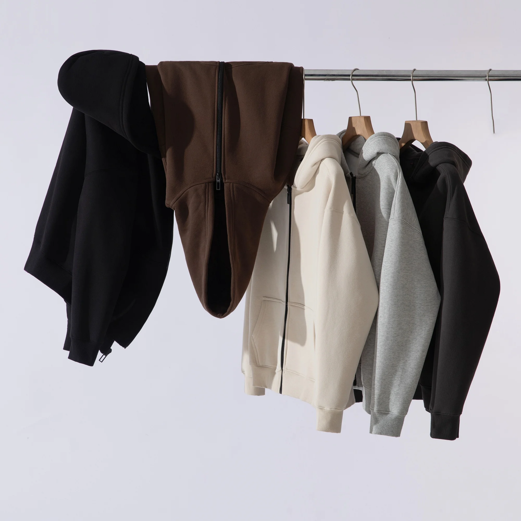 

Утолщенный флис! Накопитель тепла! Мужская универсальная толстовка-кардиган с капюшоном на осень-зиму, повседневная, цветная, без застежек