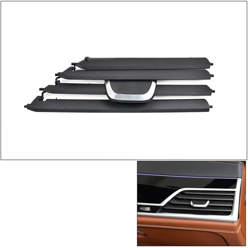 Car Front Middle Left Right Air Vent Outlet Grille AC Slide Clip Repair Kit for BMW 7 Series G11 G12(Middle Left)