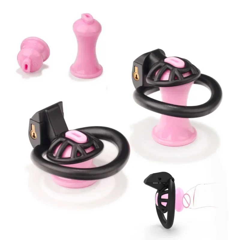 Male Chastity Cage Reverse Positive/Negative Penis Cage BDSM Penis Rings Chastity Locks 4 Size Penis Rings Adult Gay Sex Toys18+