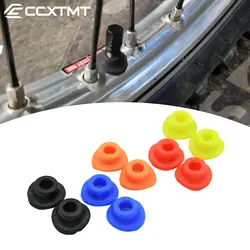 Motorcycle Silicone Air Valve Dust Mud Guards Mouth Washers Seal Gasket For KTM Kawasaki Honda Yamaha Suzuki YZ250F YZ450F YZF