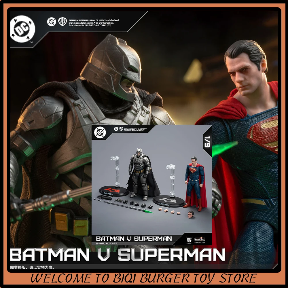 مجموعة شخصيات FondJoy BVS مدرعة باتمان معركة التالفة شخصيات الحركة سوبرمان 1/9 باتمان ضد سوبرمان: ألعاب داون أوف جاستس DC