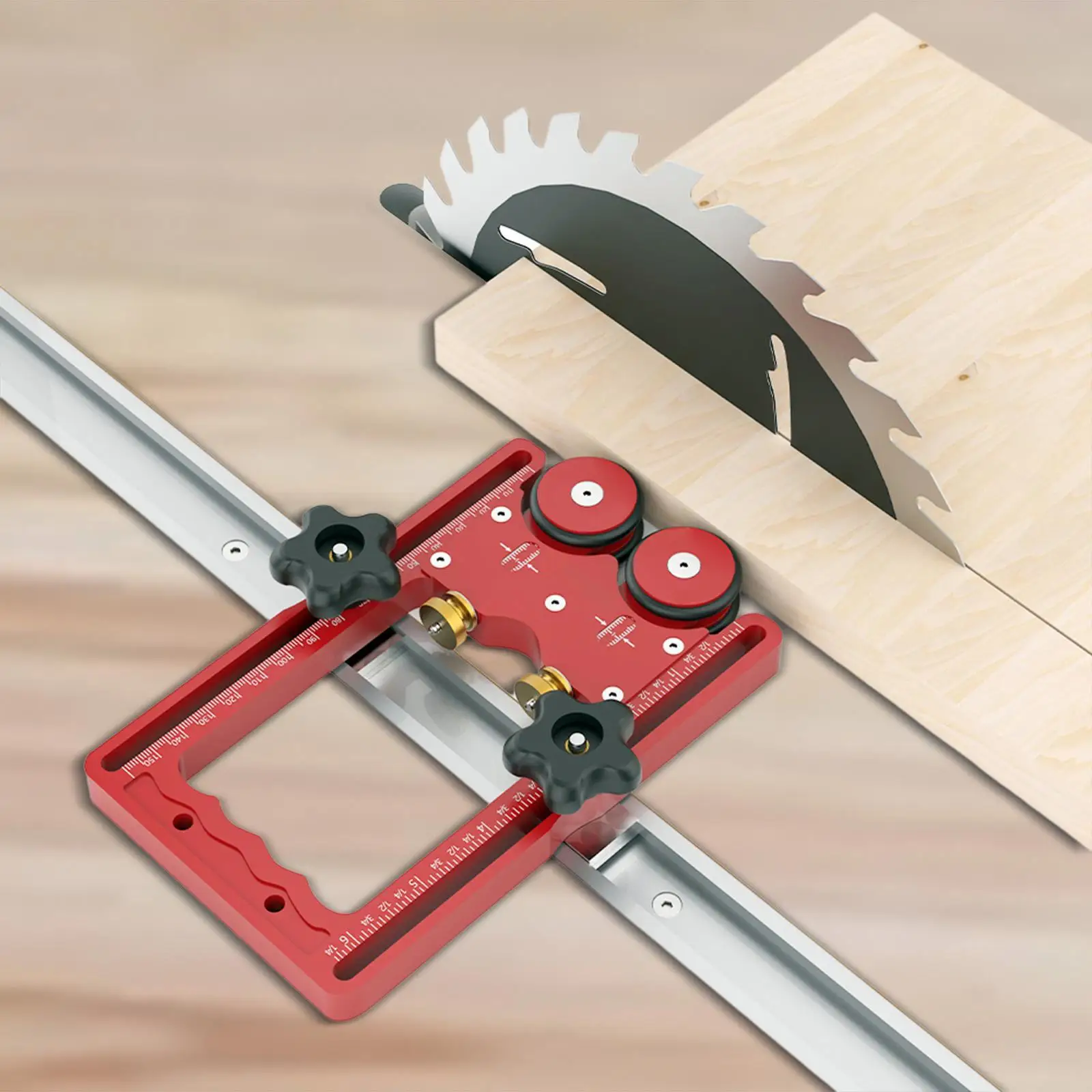 

Woodworking Double Wheel Bearing Stock Roller Sturdy Lightweight Compact Stock Guides for Table Saw for Woodworking Accessories