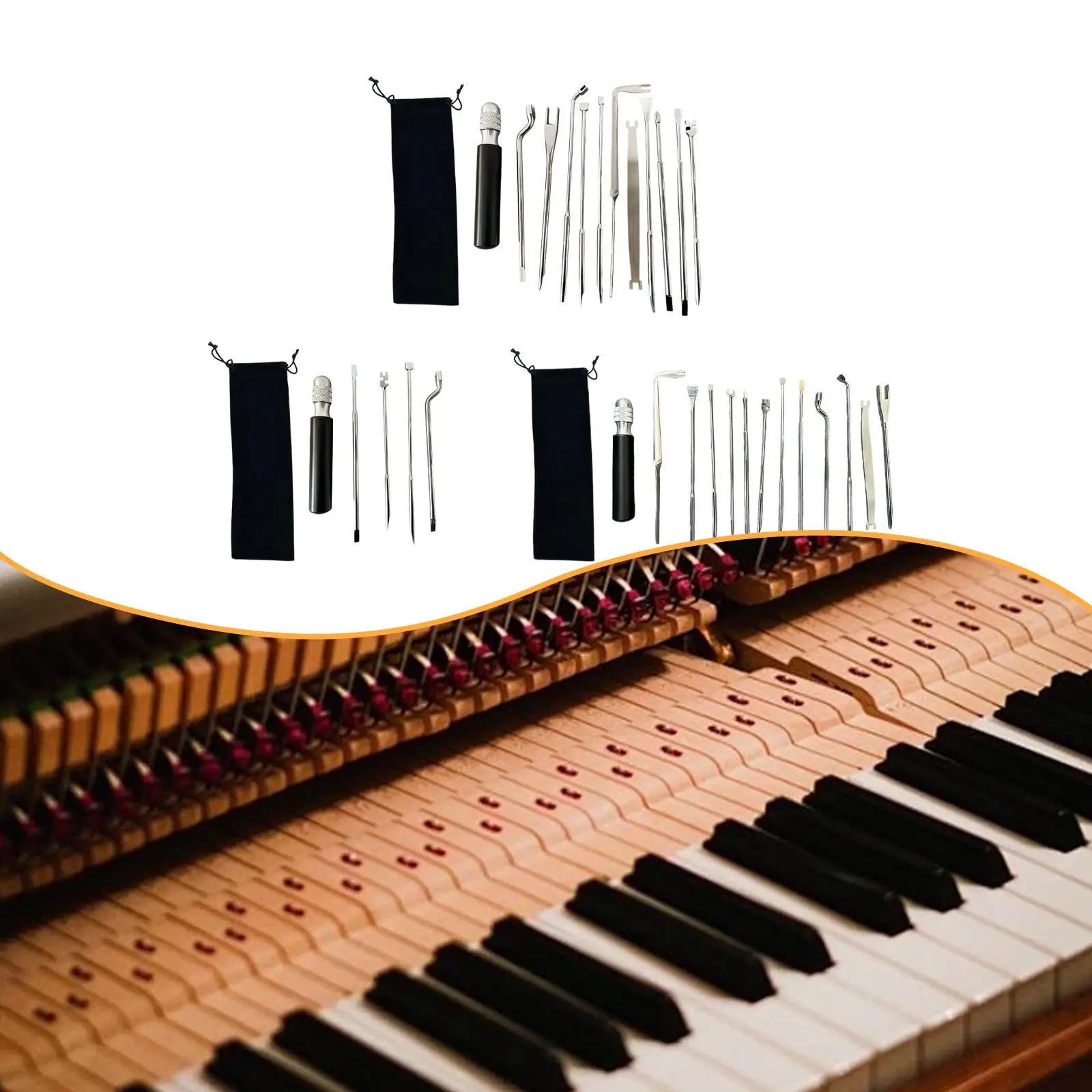 Piano Regulating Tool Kit Accessory Replace Maintenance Capstan Screw Wrench Regulating Screwdriver Repair Tool Kit Piano Tools