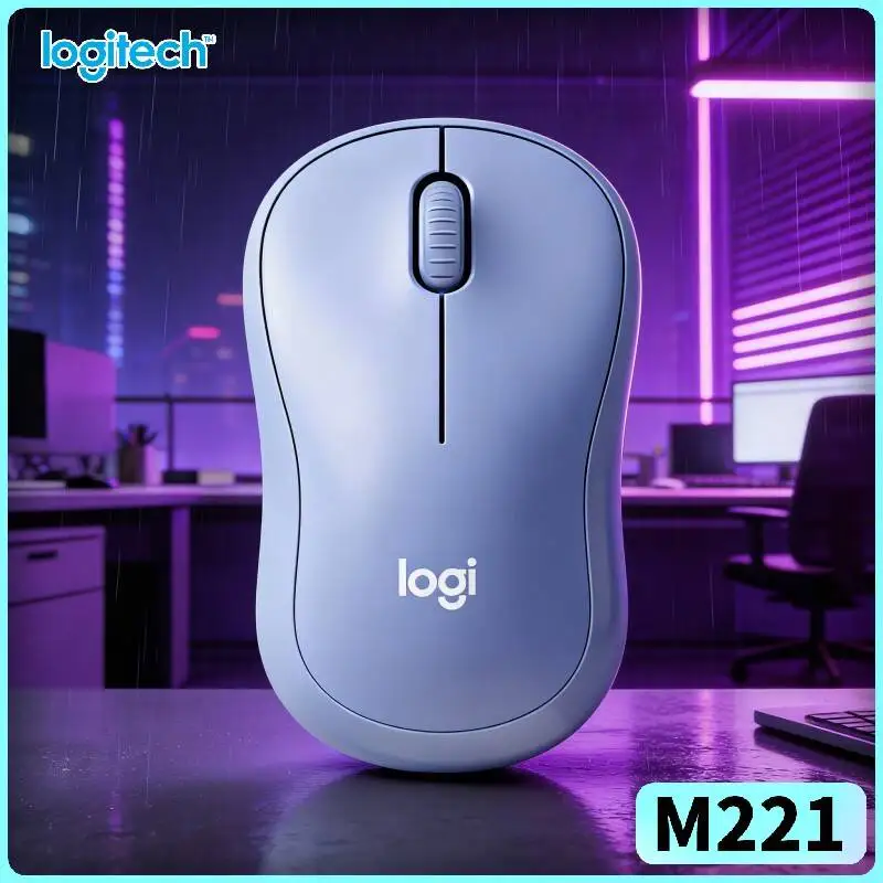 Logitech M221 Silent Optical Mouse - Compact Design, 2.4GHz 10m Range, 18-Month Battery, Fit for Windows Mac Chrome OS Gadgets