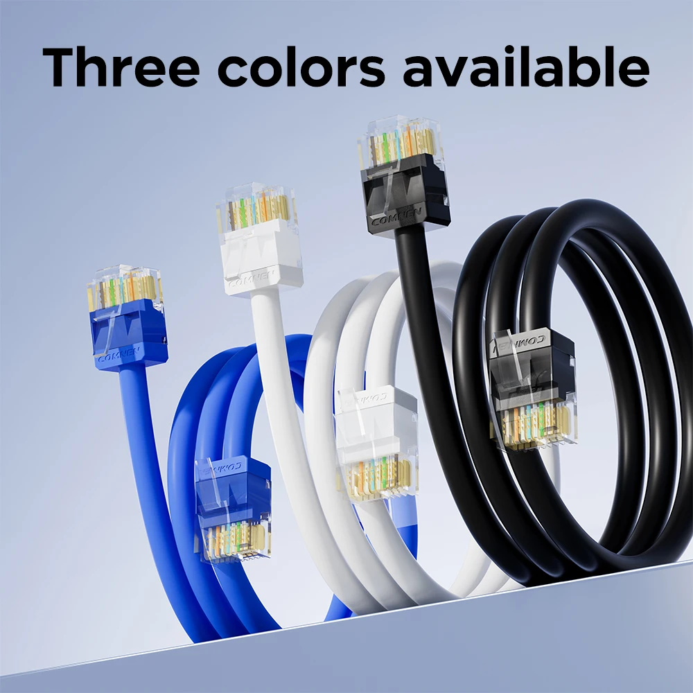 COMNEN Cat6A Ethernet Kabel RJ45 0.1-1.5m 10Gbps Schlanker kurzer Patch Verbinden Kabel UTP Netzwerk Lan Kabel für PC Außen Xbox Computer – Detail 7