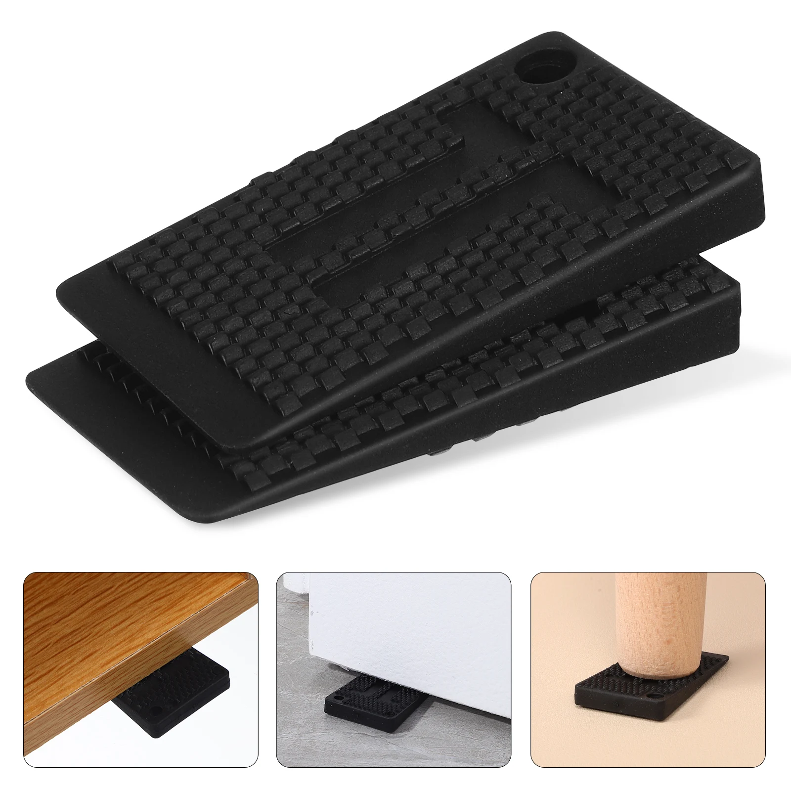 

40pcs Furniture Levelers 3x5cm Plastic Shims Table Leg Levelers Door Shims Floor Leveler Protects Scratch Sturdy