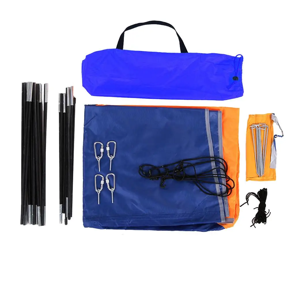 

Awning Tent Glass Fibre Rod Sunshade Canopy for Inflatable Boat Outdoor Camping and Rafting