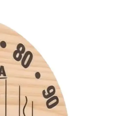 Wooden Sauna Thermometer Hygrometer 12x12cm For Battery Free Mechanical Temperature Humidity Gauge Wall Mounted For Home Spa For