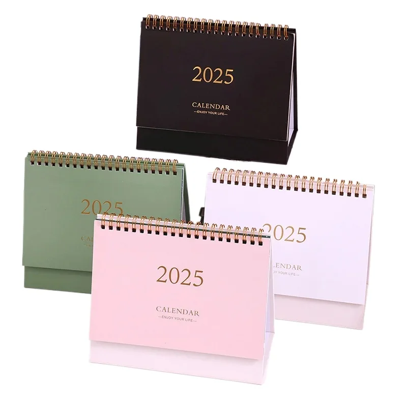 4 Styles 2024 7-2025.12 Office Desktop Decoration Multifunctional Planning Desk Calendar Office Supplies