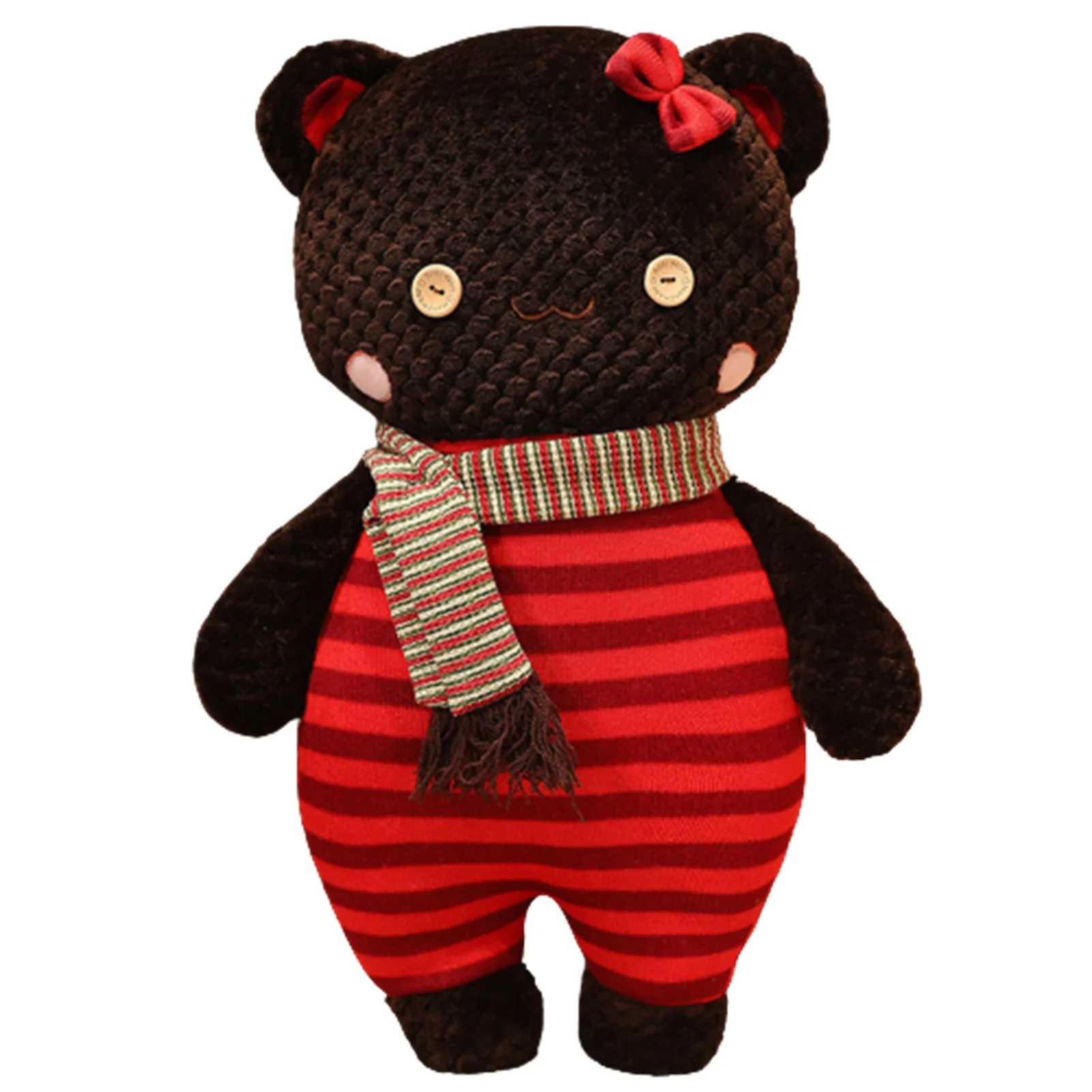 

Очаровательный шарф-медведь, плюшевая кукла, мягкая игрушка, детская обнимающая подушка, подарок